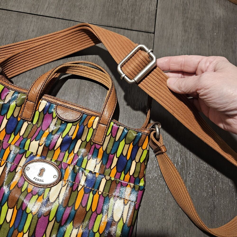 Fossil Calypso Key Per Multi Color Feather Print … - image 4